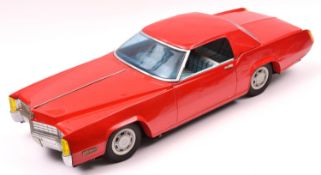 An impressively large Japanese Ichiko Tinplate 1967 Cadillac Eldorado. An impressive car, finished