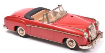 Schuco Electro Hydro-Car 5720 Tinplate 2 Door Mercedes-Benz Open Top Cabriolet. An early 1960's