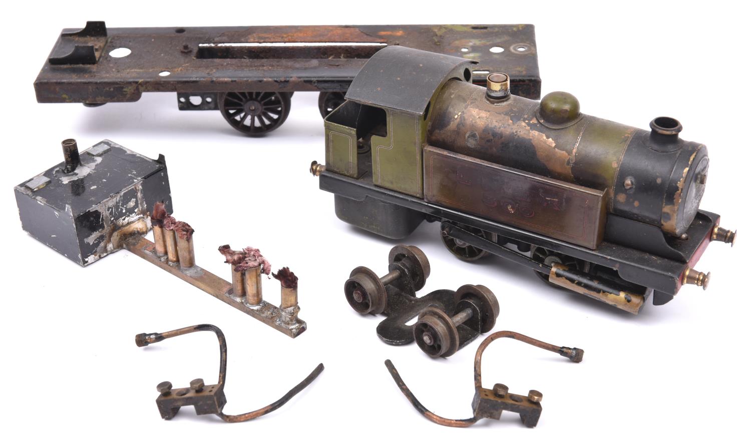 A live steam O gauge Bowman Models locomotive. Spirit fired 2 cylinder tinplate model of an LNER 0- - Image 2 of 2