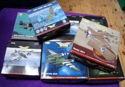 8 Corgi Aviation Archive. All ex display examples, Hawker Typhoon 1b, RAF Hurn 1944 AA36506.