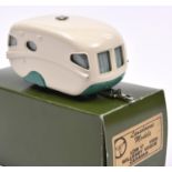 Lansdowne Models LDM17 1956 Willerby Vogue Caravan. In cream with sea green wheel spats lower