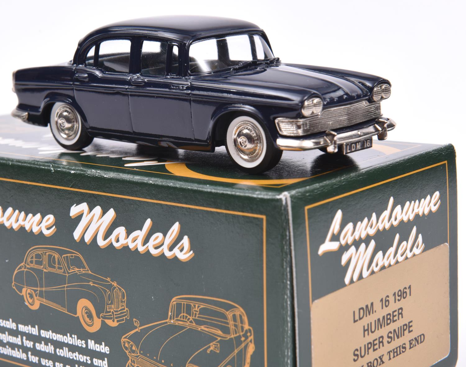 Lansdowne Models LDM.16 1961 Humber Super Snipe. In dark blue with light blue interior, 'LDM 16'