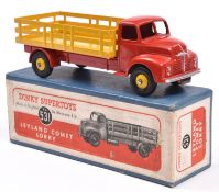 A Dinky Supertoys Leyland Comet Lorry (531). Example with red cab and chassis, yellow body and
