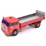 A rare Schuco Elektro-Lastomat 6084 tinplate 2 axle open back M.A.N. Diesel Truck. Cab and rear body