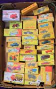 35 useful reproduction Dinky Toys Boxes. Including- Blaw Knox Tractor, Massey Harris Tractor, Four