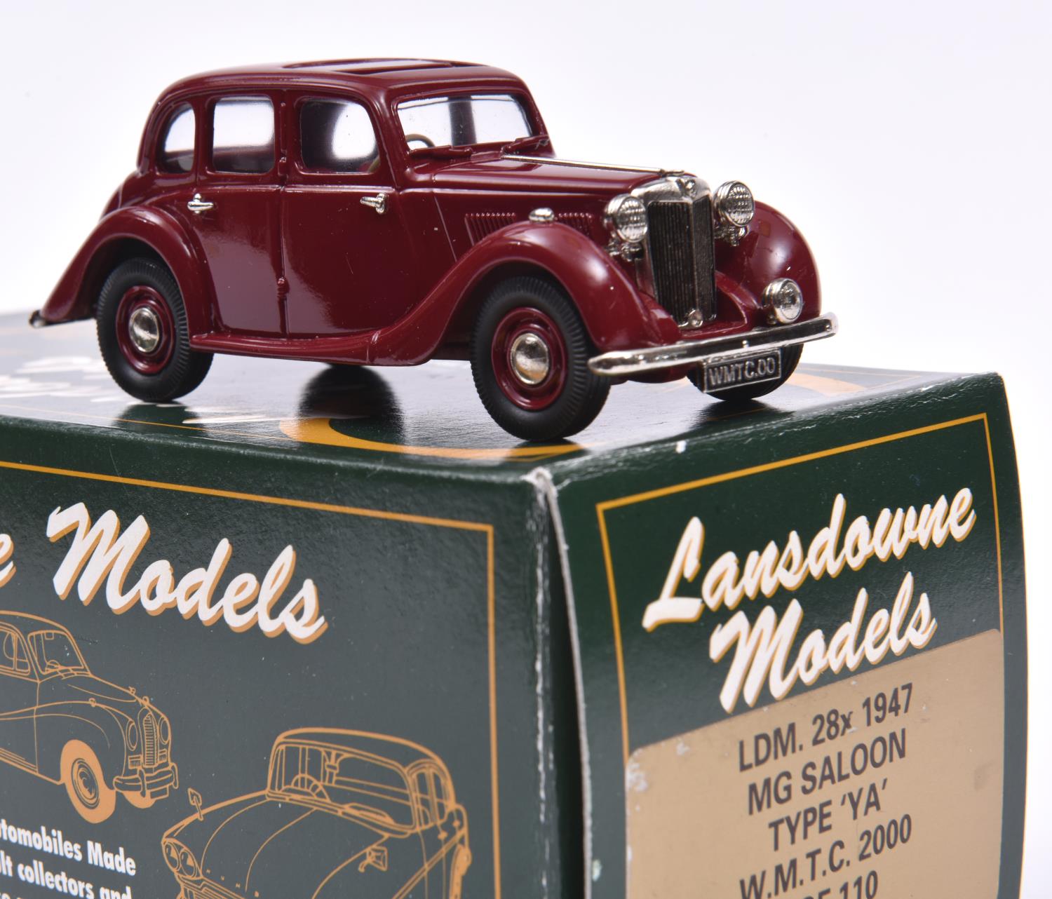 Lansdowne Models LDM.28x 1947 M.G. Saloon, Type 'YA'. A W.M.T.C. 2000 Limited Edition, 1/110