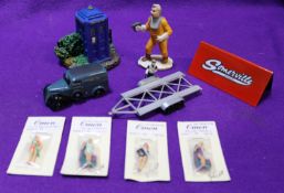 Small quantity of White Metal Items. A Somerville Fordson 5CWT Van in RAF Blue livery. Plus an