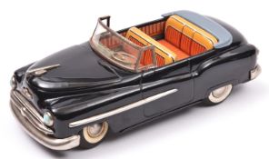 A Japanese Modern Toys (T.M.) Tinplate Friction Powered late 40's early 50's Style Open Top