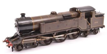 A live steam, spirit fired O gauge scratchbuilt model of an LBSCR L Class 4-6-4T Baltic tank