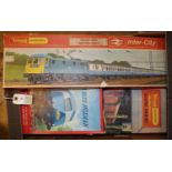 3x Tri-ang Hornby Train Sets. One complete set- The Blue Pullman (RS.52). Comprising 3 car DMU