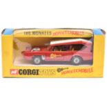 Corgi Toys Monkeemobile (277). An original issue in red with white roof, yellow interior, complete