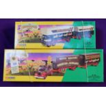 2 Corgi Classics 'The Showmans Range'. ERF Dodgem Truck & Box Trailer Set 'Pat Collins Fair' (