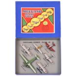 A rare French Dinky Toys Aeroplane Gift Set, 'Avions' No.61. Comprising 6 aircraft- Dewoitine D-