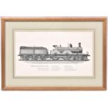 4x framed railway pictures. A signed and dedicated David Shepherd print of a Brighton Tank