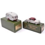 2 Lansdowne Models. An LDM.12x 1958 Austin A105 Westminster and a LDM.17x Willerby Vogue Caravan.