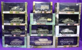 12 Hobbymaster and Dragon Armor Tanks and other Military Vehicles. Hobbymaster: M10 US Tank