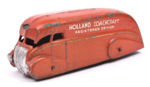 A rare Dinky Toys Holland Coachcraft Van (31). A diecast example in orange with 'Holland