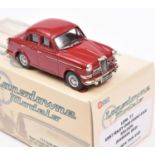 Lansdowne Models LDM.77 1957 Riley 1.5 Saloon. In 'Damask Red' with light grey interior, silver