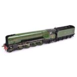 A finescale O gauge kitbuilt model of an LNER Class P2 2-8-2 Mikado tender locomotive, Earl