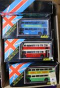 18 Solido London/Greenline Double Decker Buses. 9 genuine issues -5x London Country in dark green
