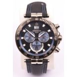 A Michel Herbelin Newport 36655 chronograph watch with quartz movement. With stainless steel case,