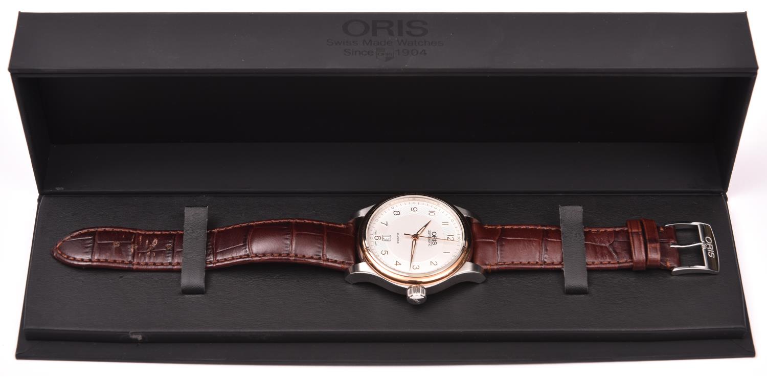 An Oris Classic Automatic watch with automatic self winding mechanism. With stainless steel case, - Image 3 of 4