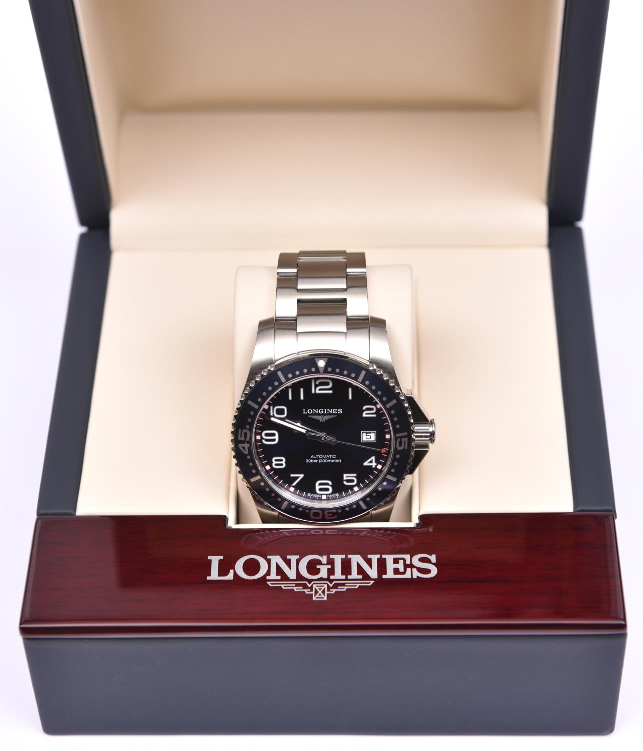 A Longines Hydro Conquest Automatic watch with automatic self winding mechanism. Stainless steel - Image 3 of 4