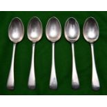 12x silver teaspoons. Hallmarked Sheffield 1899, 'WG&S'. Combined 295g. VGC. £70-100