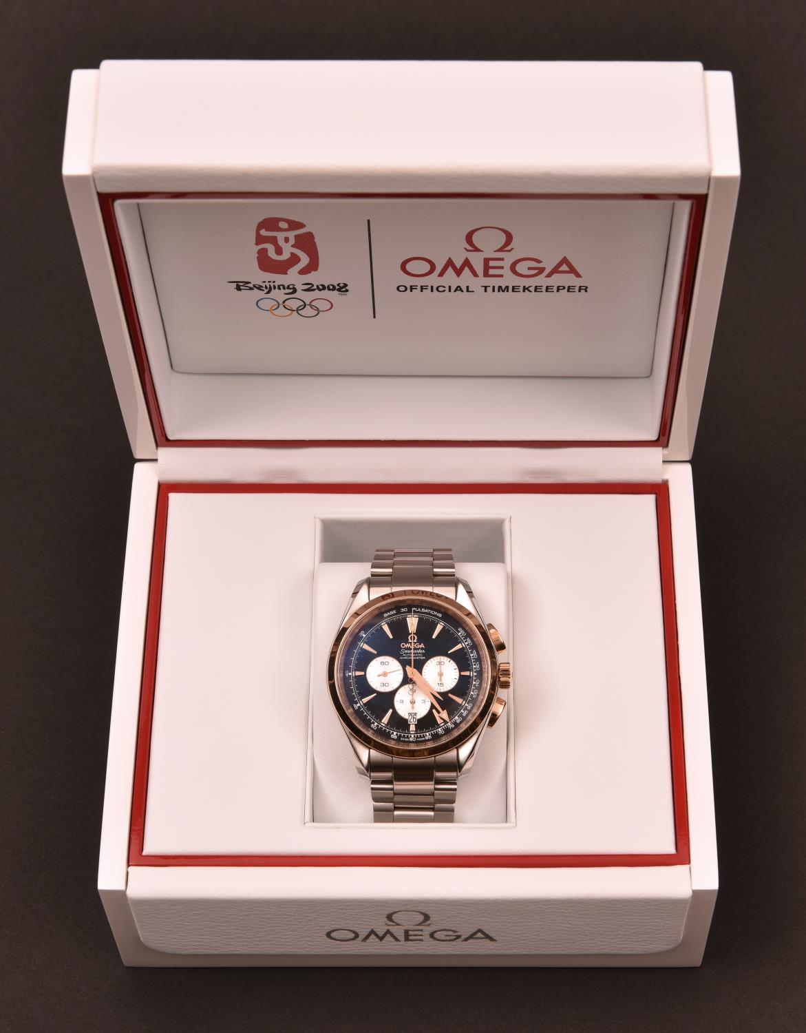 An Omega Seamaster Automatic Chronometer Beijing 2008 watch with automatic self winding mechanism. A - Image 3 of 4