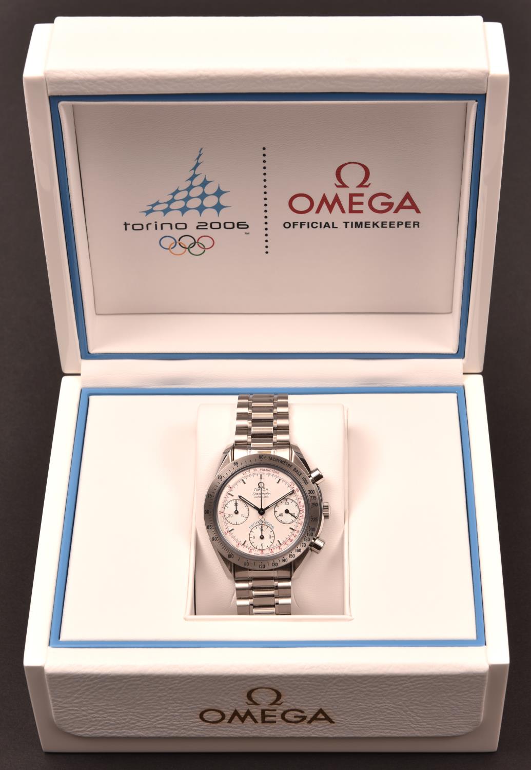An Omega Speedmaster Chronograph Torino 2006 watch with automatic self winding mechanism. A - Image 3 of 4