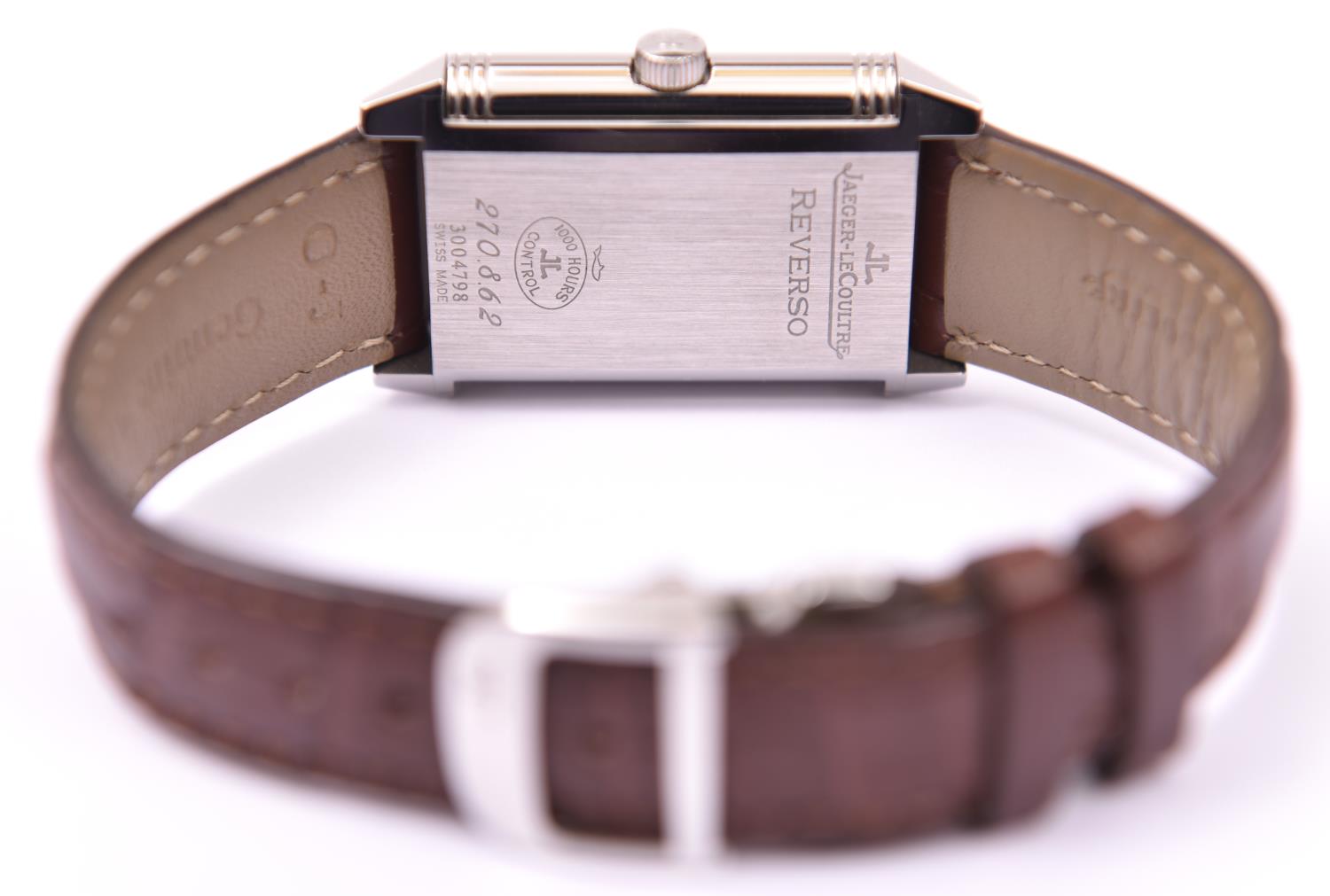 A Jaeger Le Coultre Reverso Automatic watch with automatic self winding mechanism. With stainless - Image 2 of 4