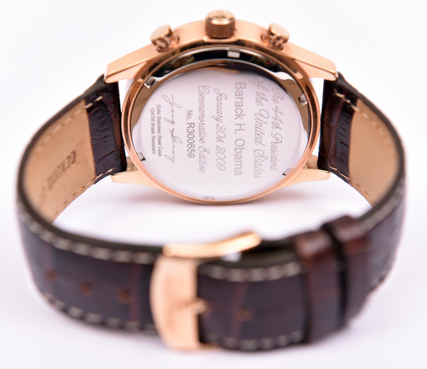 A Jorg Gray 6500 Barack Obama watch (2009) with quartz movement. (R300659). With stainless steel - Image 2 of 4