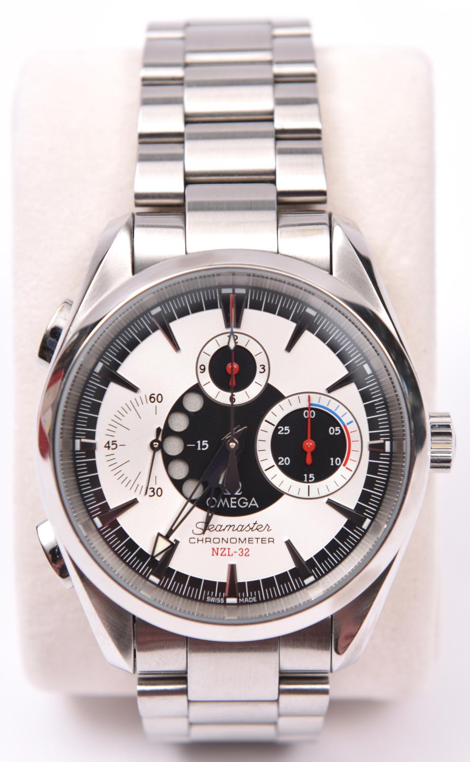 An Omega Seamaster Aqua Terra Automatic Chronometer watch with automatic self winding mechanism.