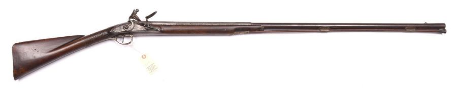 A 16 bore flintlock sporting gun, by Joseph Hunt, Queen Street, London, c 1775, 54" overall, 2 stage