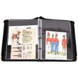 26 sheets of well executed watercolour drawings of pre 1918 German military uniforms, insignia,