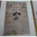 A Boer War Souvenir News-sheet celebrating the Relief of Mafeking, headed “Natal Mercury Souvenir