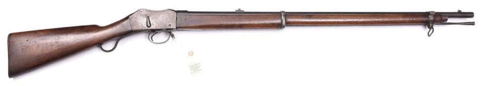 A scarce Martini Henry Mk III .577/476" smooth bore musket, as issued to sentries, police and prison