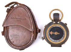 A WWI prismatic marching compass by Short & Mason Ltd, London, number 42735, marked with broad arrow