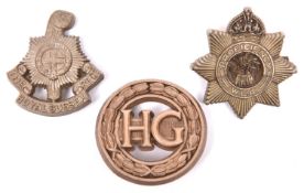 3 WWII plastic badges: Women’s Home Guard, and Women’s Land Army Proficiency, both with pin fittings