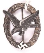 A Third Reich Luftwaffe Air Gunner’s and Flight Engineer’s badge, of nickel construction, unmarked
