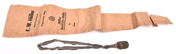 A portepee for a Third Reich SS NCO's sword, GC (the strap slightly worn with a single tear); also