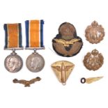 2 1914-18 British War Medals (to E.C. Shipley, AM1 RNAS, and 2AM W G Langer, RAF); an early RAF