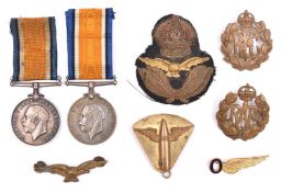 2 1914-18 British War Medals (to E.C. Shipley, AM1 RNAS, and 2AM W G Langer, RAF); an early RAF