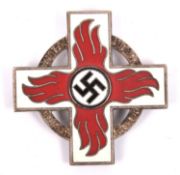 A Third Reich 1st Class Fire Brigade decoration, by W. Kolwitz, Bergedorf, marked “M9/72”. GC (needs