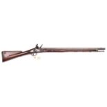 A scarce .65" Elliotts flintlock cavalry carbine, c 1790-1810, 43" overall, barrel 28", with