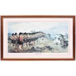 5 coloured military prints: “The Thin Red Line” by Gibb,36½” x 22"; “The British Army” by Orlando