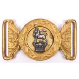 A Vic officer’s WBC for Medical Staff or RAMC, of gilt with silver Royal Crest. VGC Plate 4 £50-60