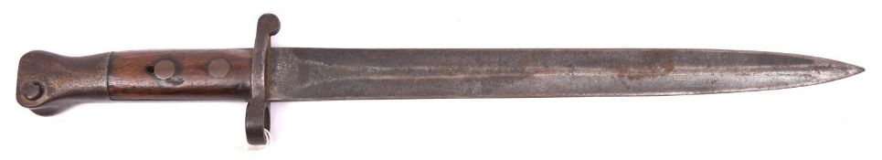 An 1888 2nd pattern bayonet for the Lee Metford rifle, the blade dated “12 “93", the pommel with
