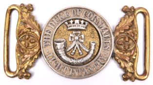 A post 1881 officer’s WBC of the Duke of Cornwall’s Light Infantry, GC (slight wear, old soldered