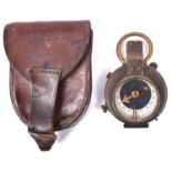 A WWI officer’s private purchase prismatic marching compass, unmarked apart from the owner’s name